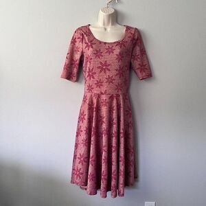 Elegant Pink Floral Dress